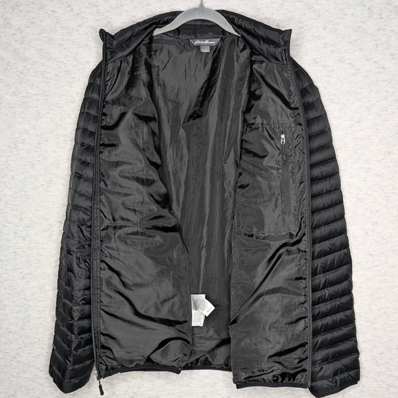 Eddie Bauer Men's EB700 Black Down Puffer Jacket Sz TL - Picture 14 of 14